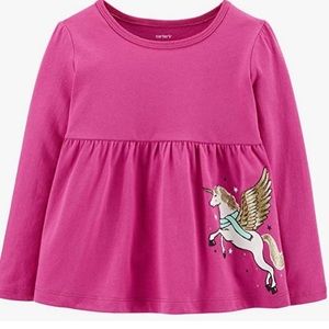 Carter’s 9month long sleeve pink shirt